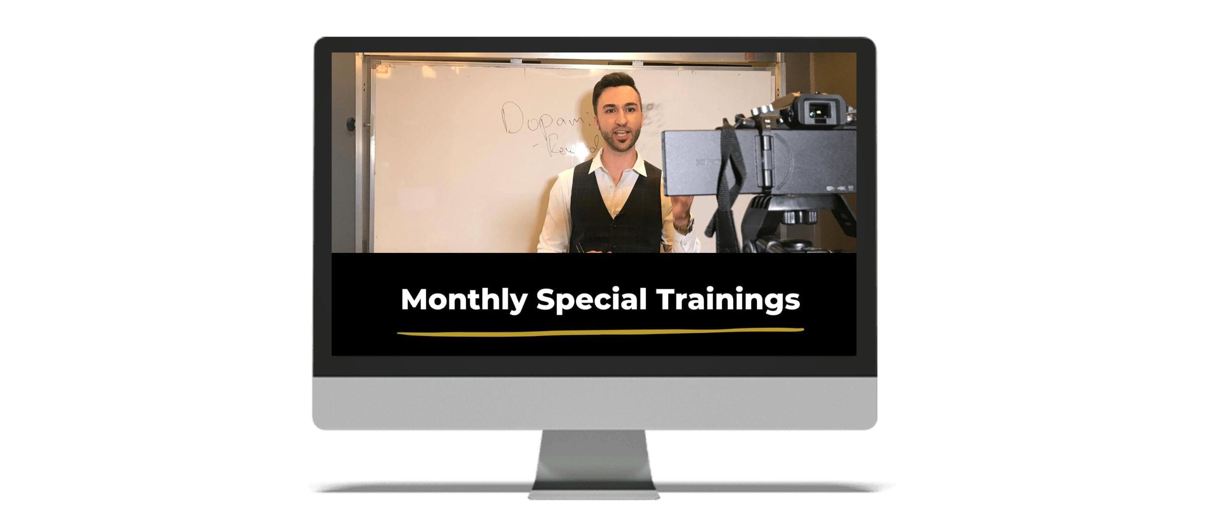 monthly dating coach training